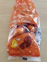 œufs chocolat lait aux éclats de caramel