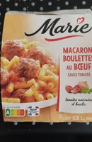 Macaroni boulettes au boeuf sauce tomate