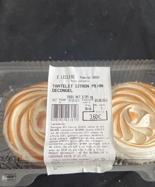 Tartelette citron meringuée