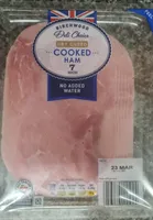 DRY CURED COOKED HAM 7 SLICES NO ADDED WATER