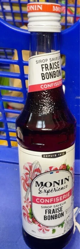 Sirop Monin Experience saveur Fraise Bonbon