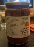 compote de pommes fraises