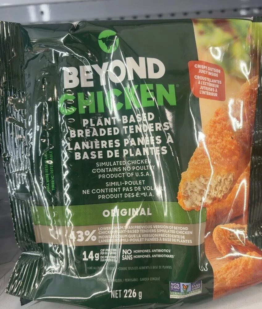 Lanières panées a base de plantes