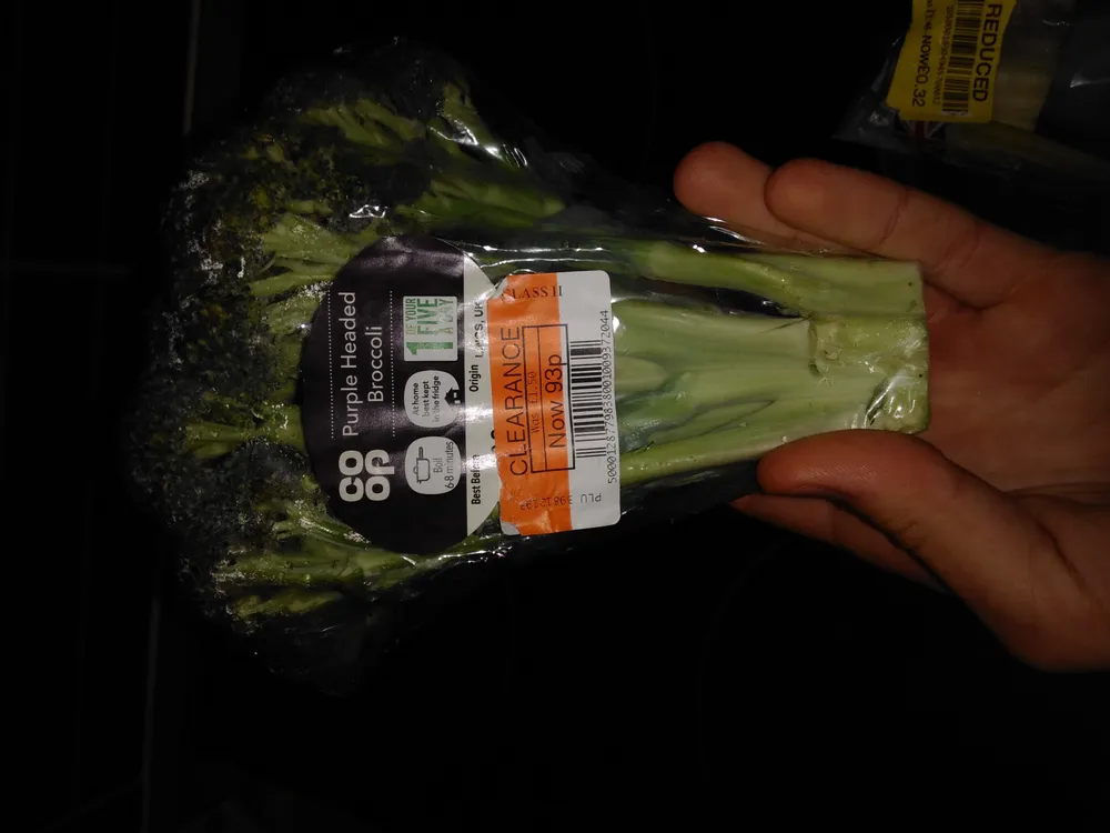 purple headed broccoli