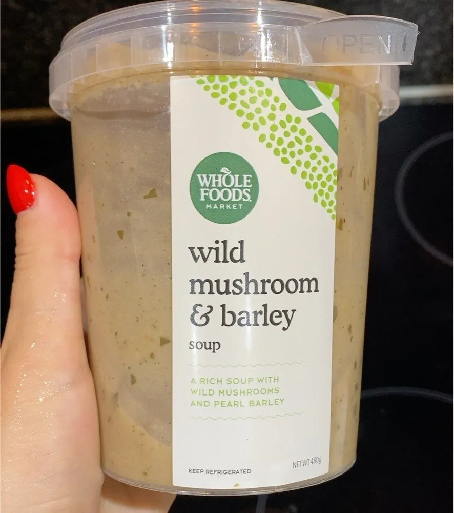 Wild mushroom & barley soup