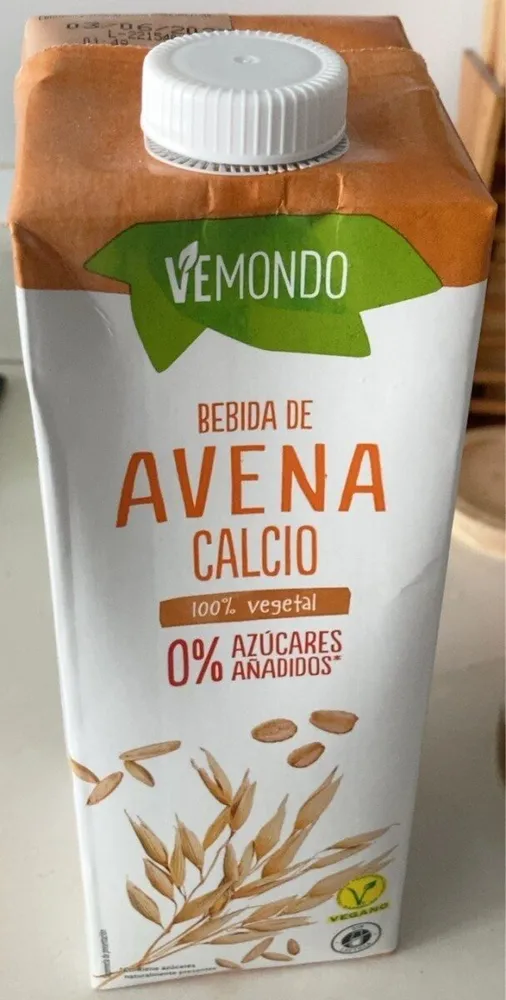 Bebida avena calcio 0% azucares