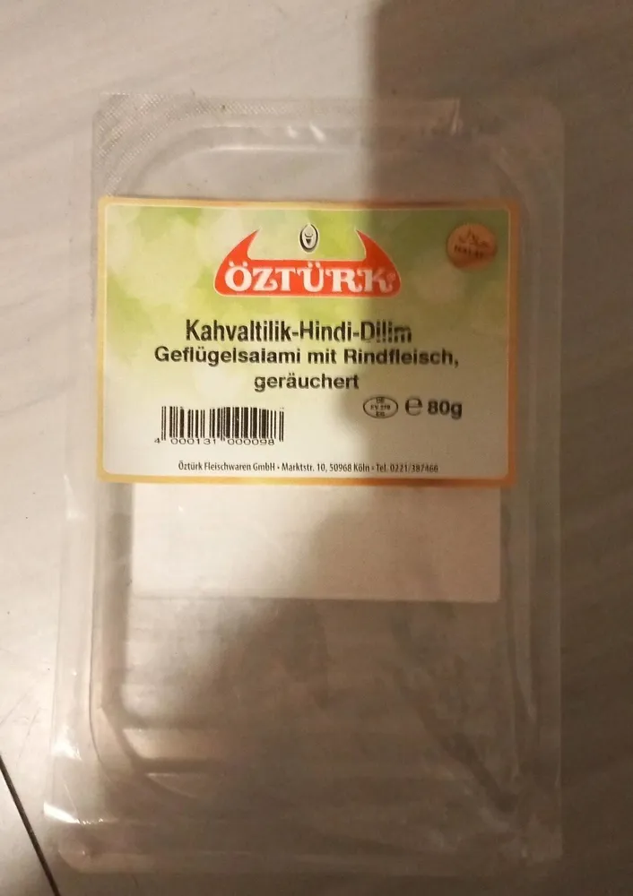 Kahvaltilik-Hindi-Dilim Geflügelsalami mit Rindfleisch
