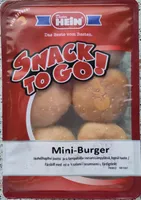 6 Mini Burger Snack to go!