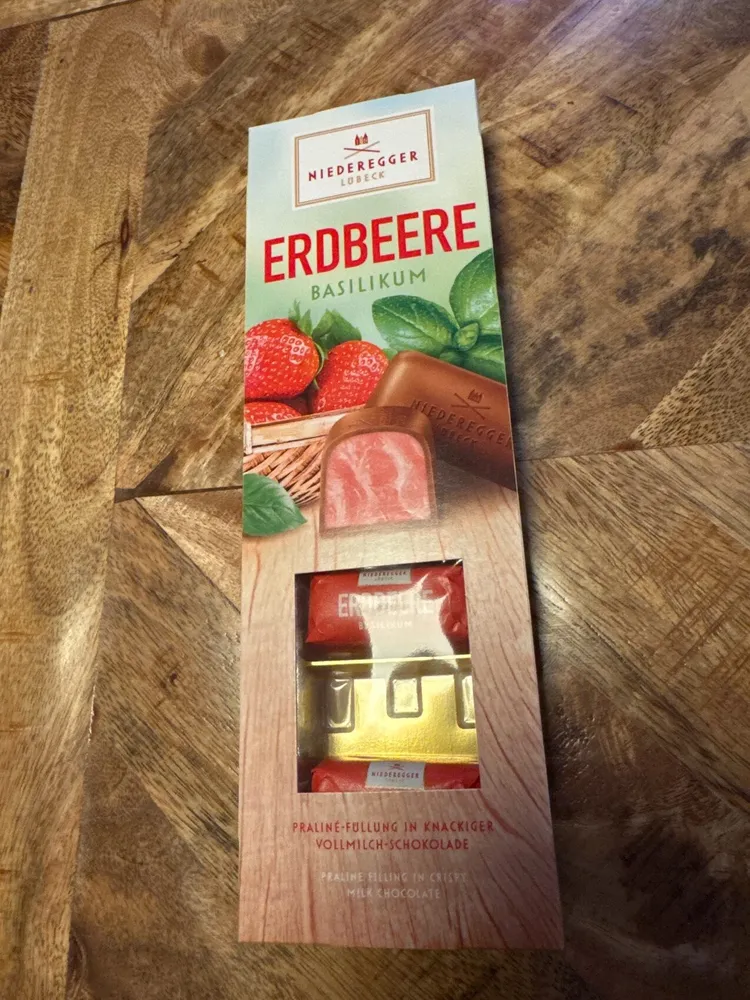 Erdbeere Basilikum Schokolade