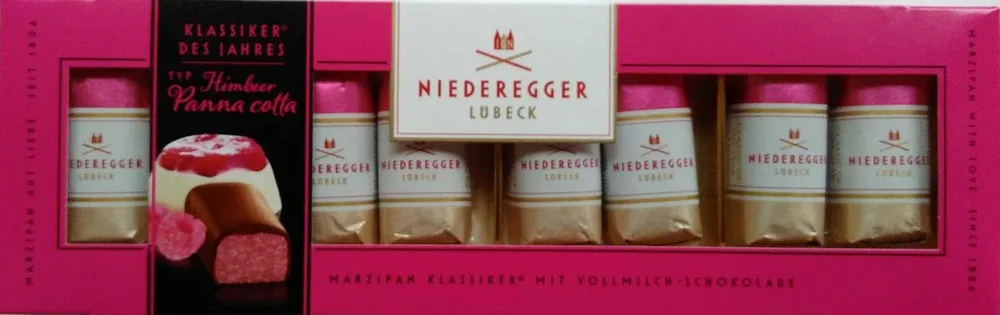 Marzipan Himbeer Panna cotta