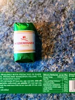 Marzipan Pralinen mit Pistazie in Zartbitter-Schokolade