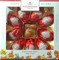 Marzipan-Hase und -Eier