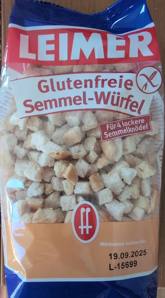 Glutenfreie Semmel-Würfel
