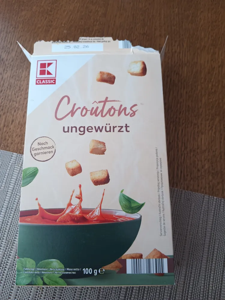 Croûtons ungewürzt