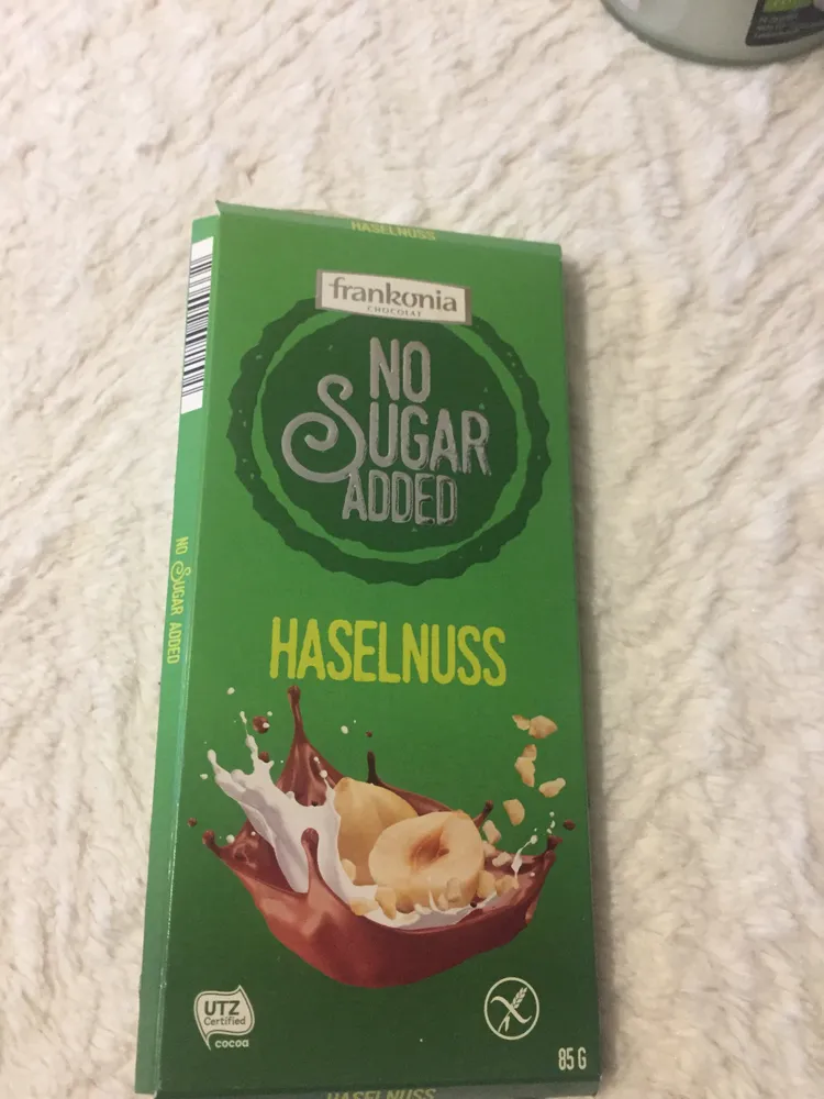 No sugar added Haselnuss