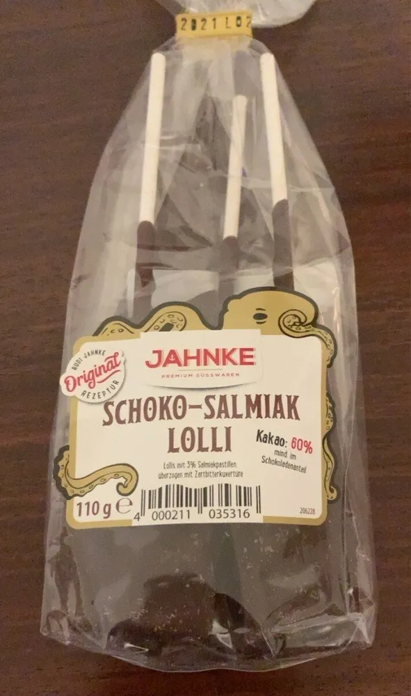 Schoko- Salmiak Lolli