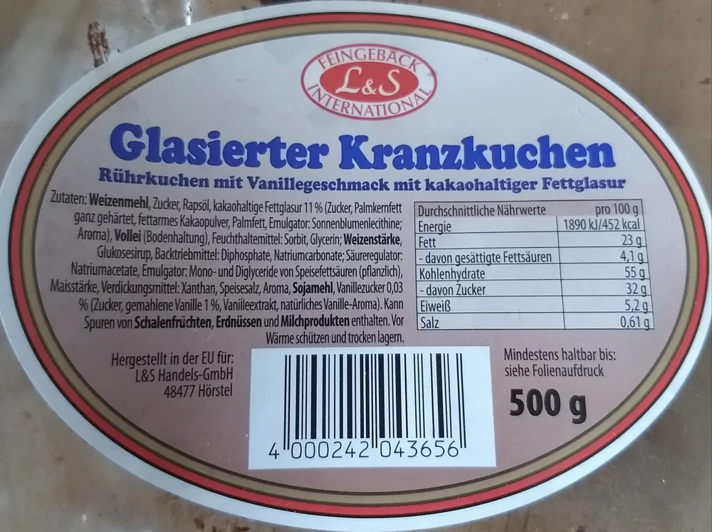 Glasierter Kranzkuchen