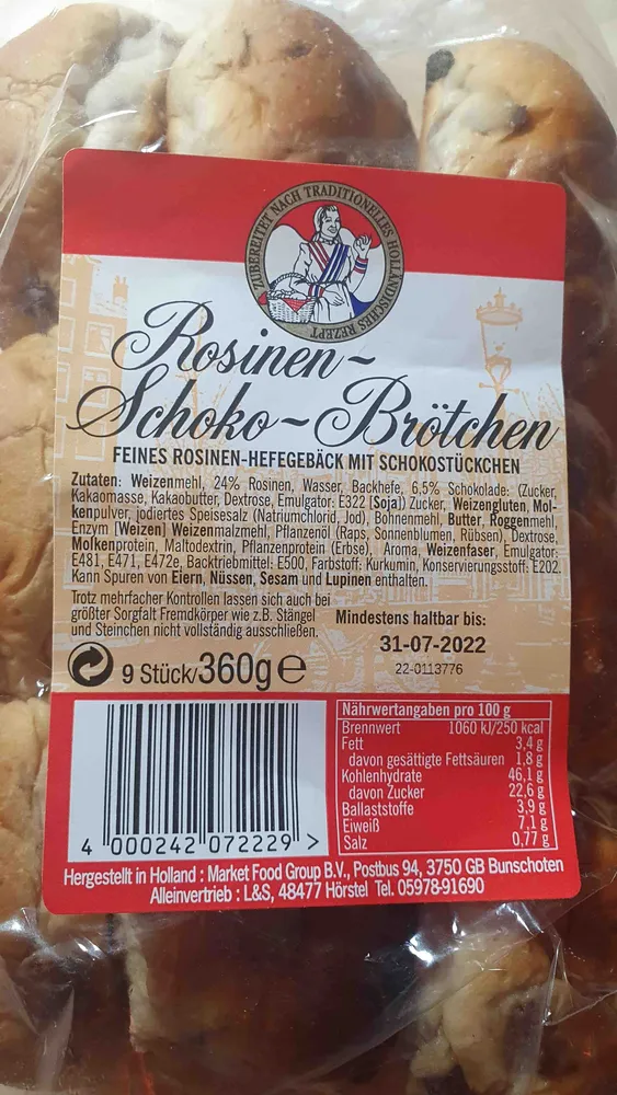 Rosinen-Schoko-Brötchen