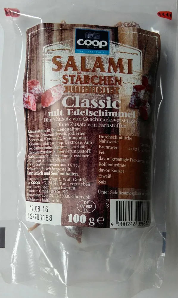 Salamistäbchen Classic mit Edelschimmel