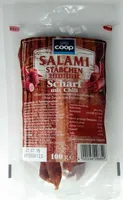 Salamistäbchen scharf mit Chili