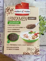 Leinsamen geschrotet