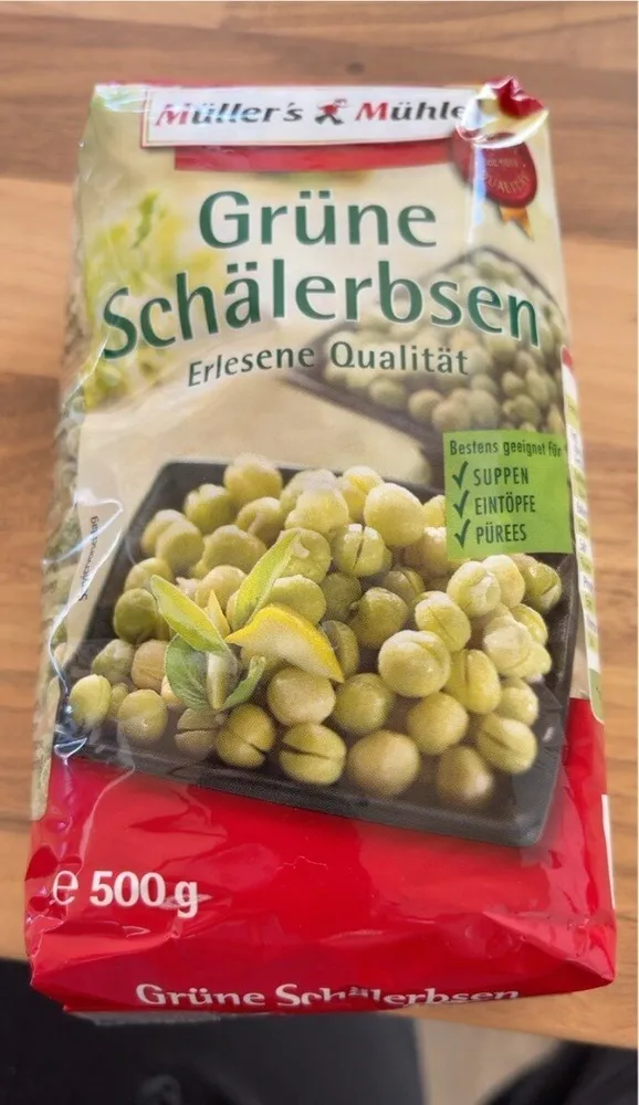 Grüne Schälerbsen