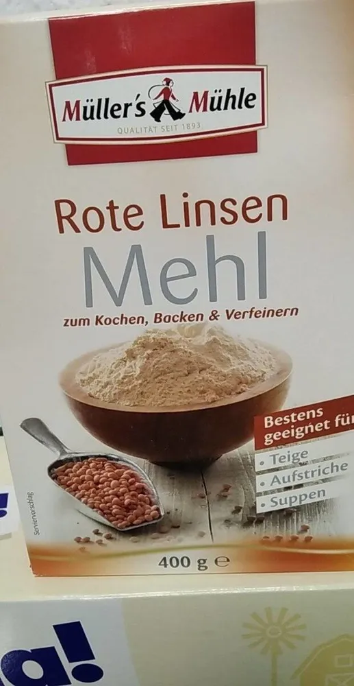 Rote Linsen Mehl