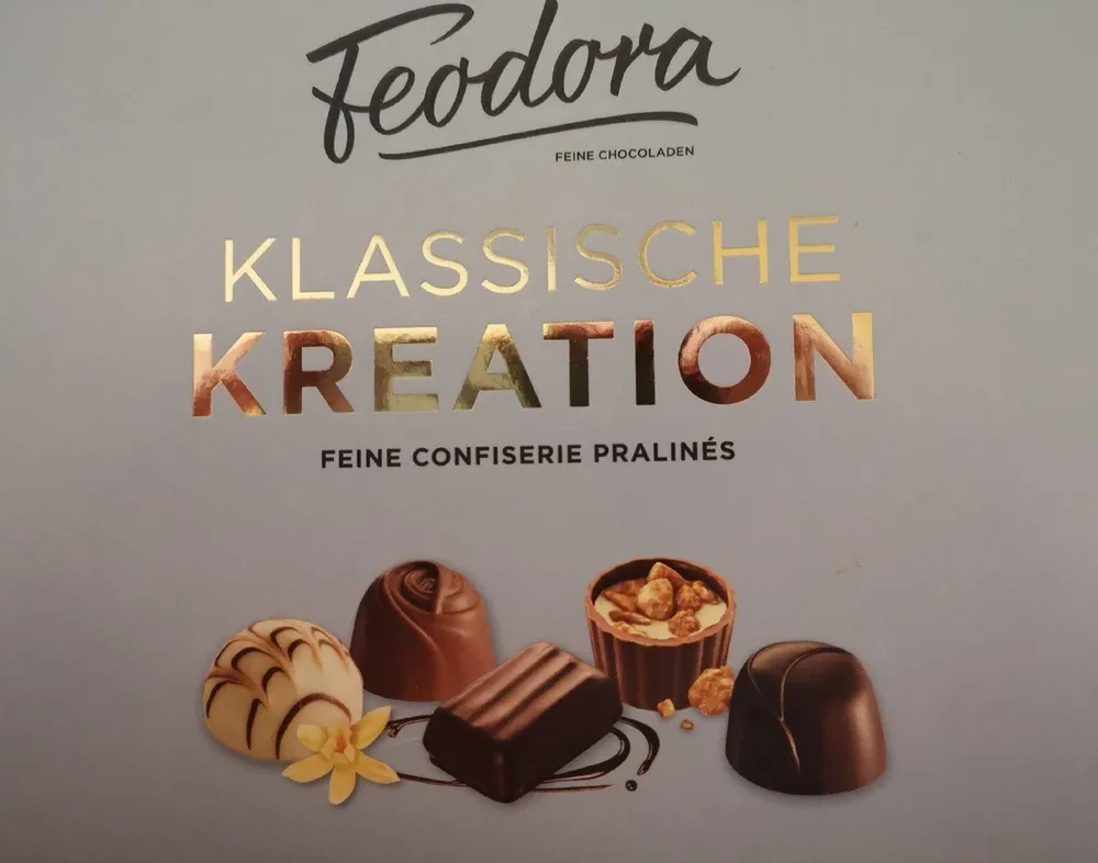 Klassische Kreation, feine Confiserie Pralinés