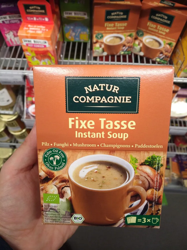 Fixe Tasse Instant Soup, champignons