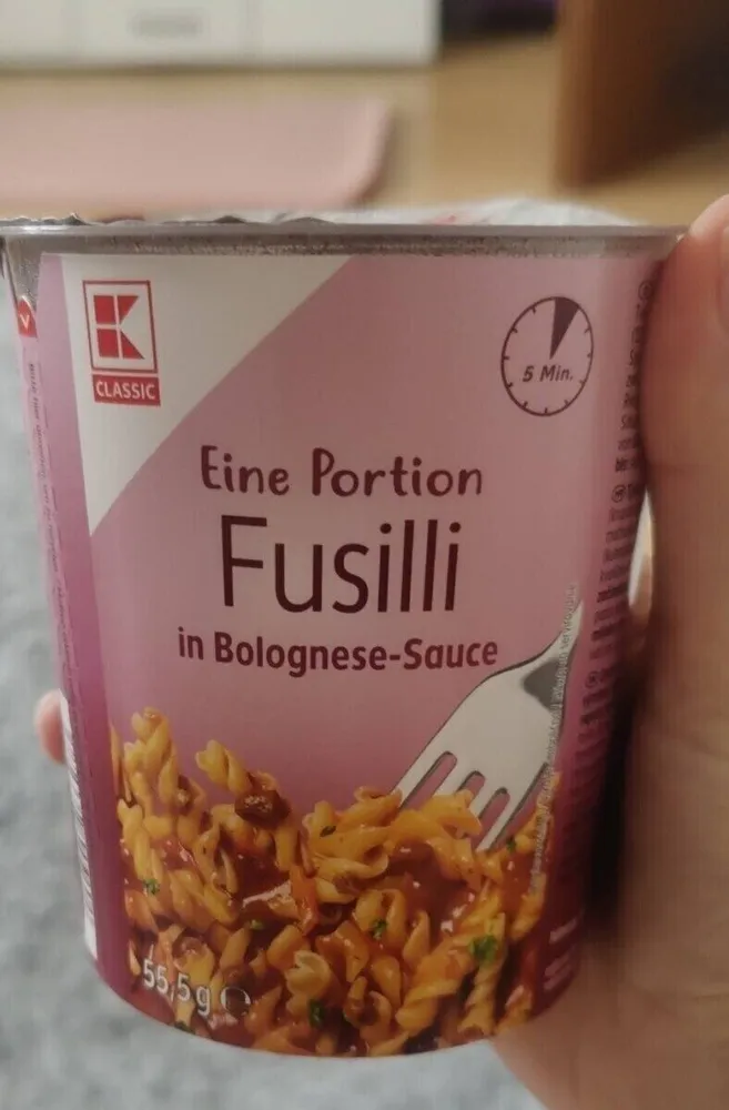 Fussilli in Bolognese-Sauce