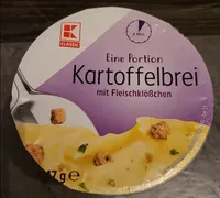 Kartoffelbrei mit Fleischklößchen