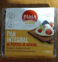Pan integral de pepitas de girasol