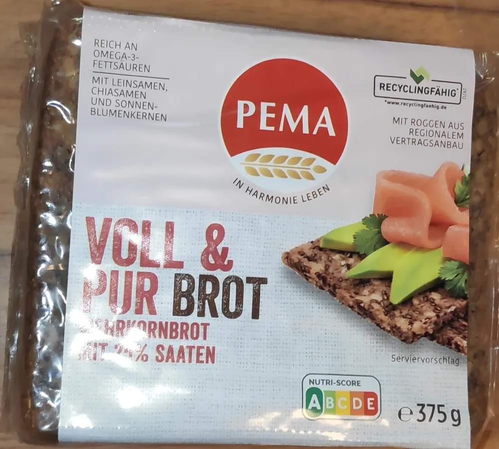 Brot Mehrkorn mit 25 % Saaten 'Voll & Pur'