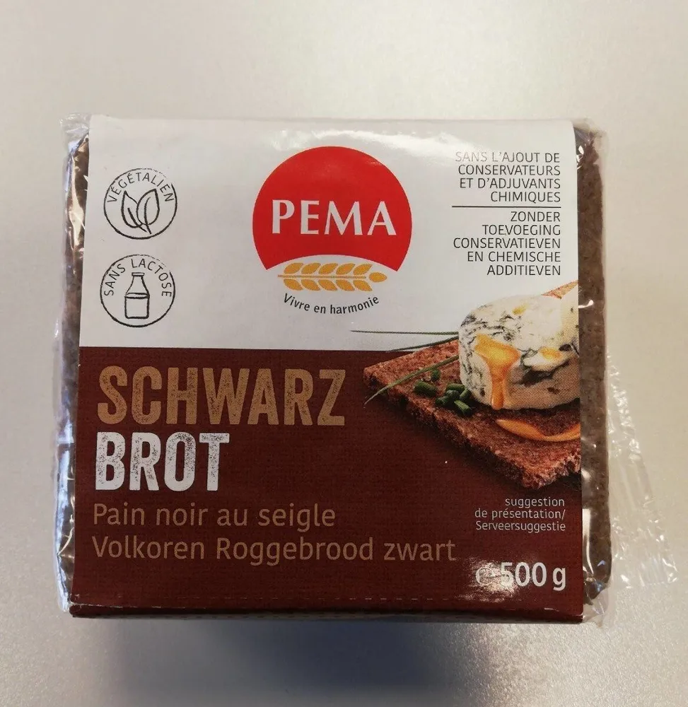 Pema pain noir au seigle
