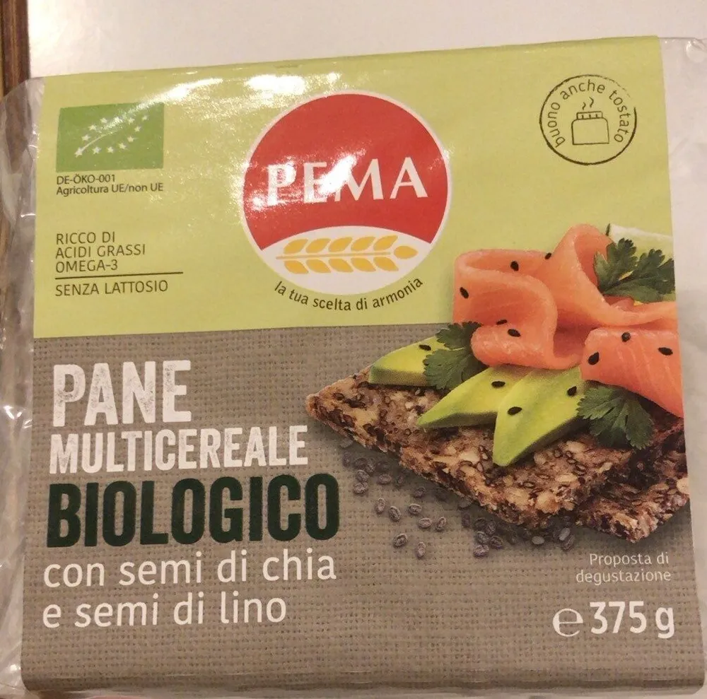 Pane multicereale biologico con semi di chia e semi di lino