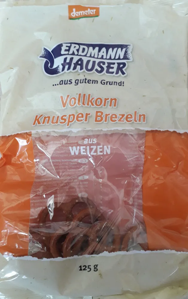 Vollkorn knusper brezeln