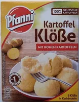 Kartoffel Klöße mit rohen Kartoffeln