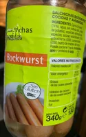 Salchichas cocidas