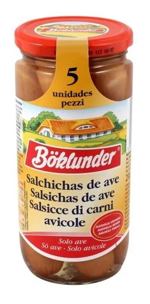 salchichas de ave
