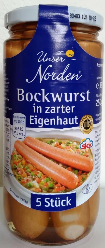 Bockwurst in zarter Eigenhaut