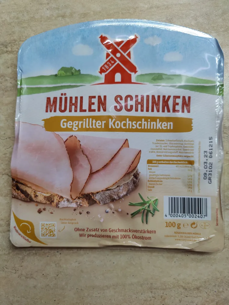 Gegrillter Kochschinken