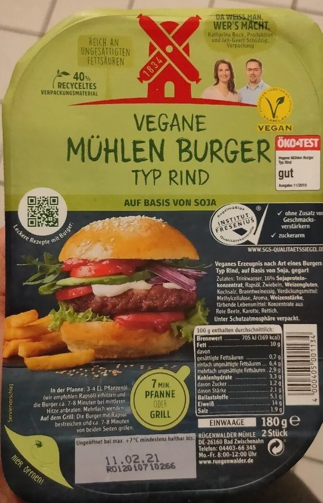 Veganer Mühlenburger typ Rind