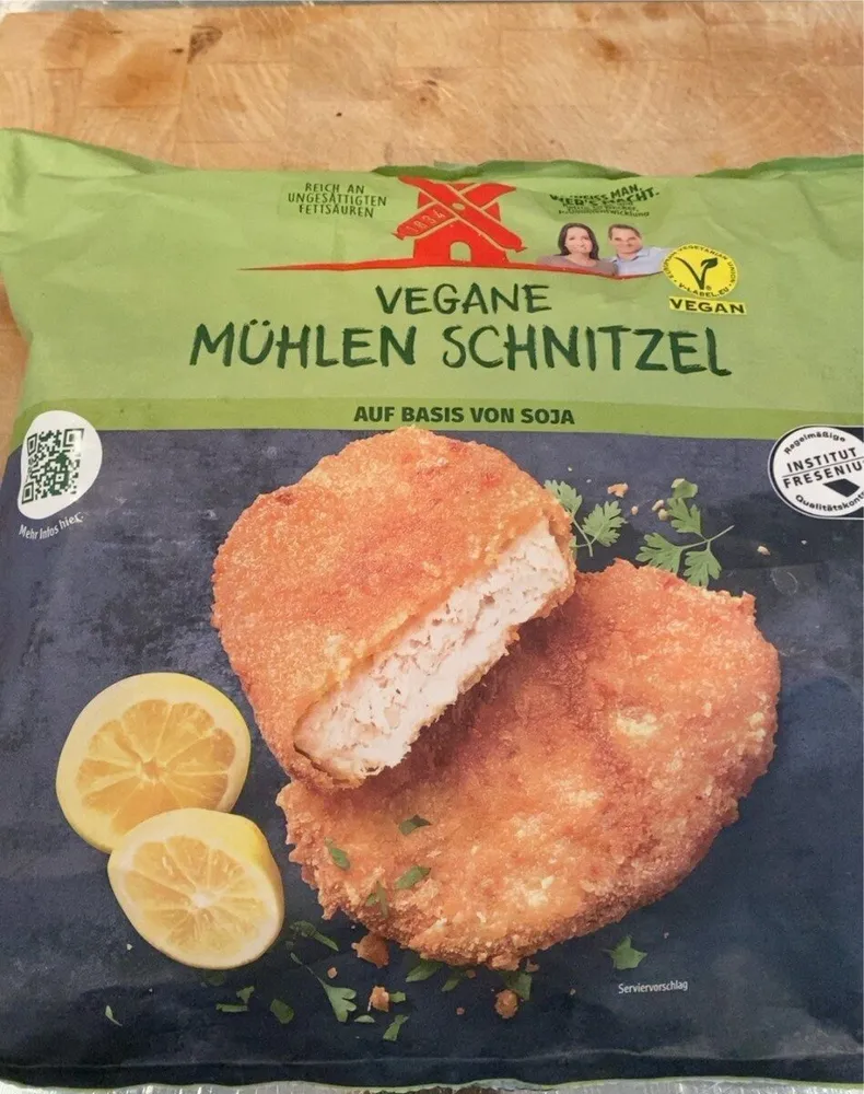 Vegane mühlen schbitzel