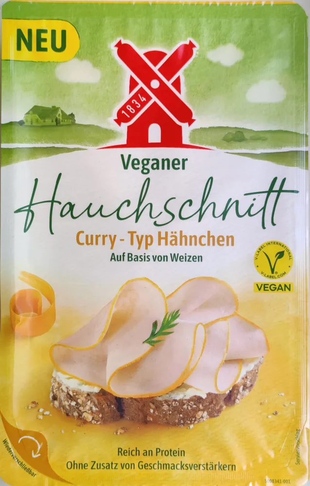 vegan Curry aufschnitt