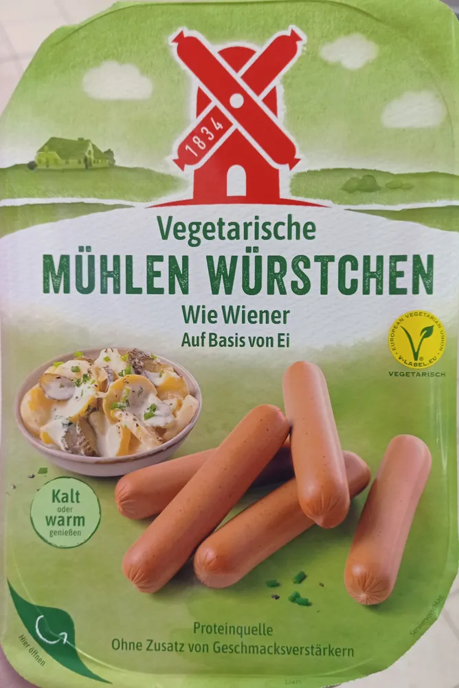 Vegetarisches Würstchen wie Wiener