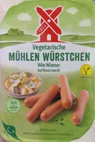 Vegetarisches Würstchen wie Wiener