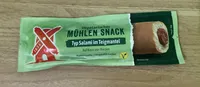 Vegetarischer Mühlen Snack Typ Salami im Teigmantel