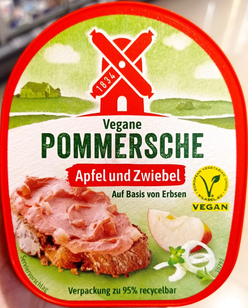 Vegane Pommersche Apfel und Zwiebel