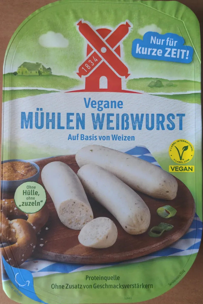 Vegane Mühlen Weißwurst