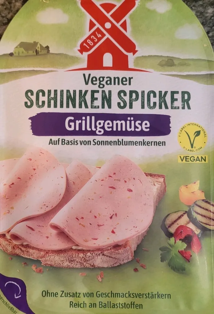 Veganer Schinken Spicker Grillgemüse